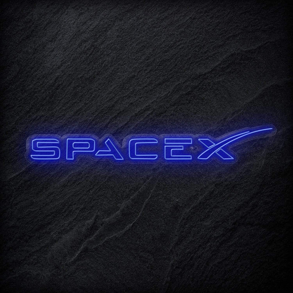 " Space X " Neon Schriftzg - NEONEVERGLOW