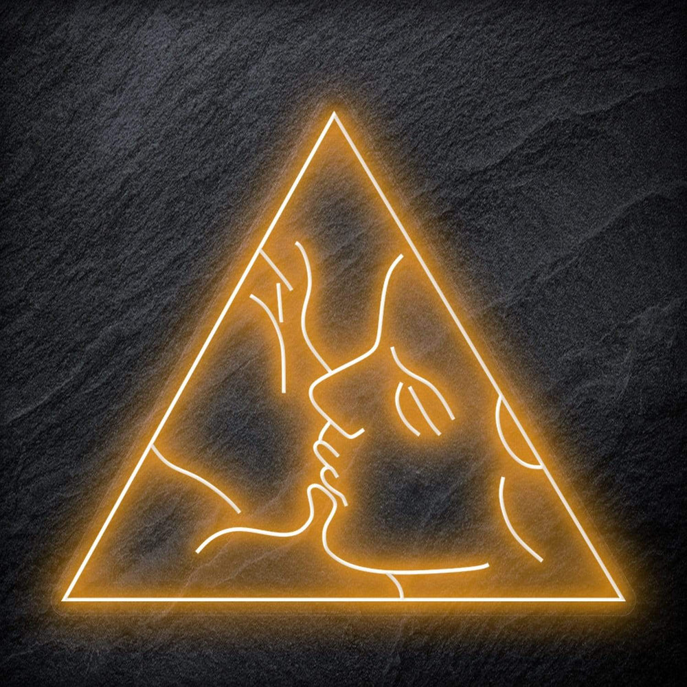"Kiss" Neonschild Schriftzug - NEONEVERGLOW