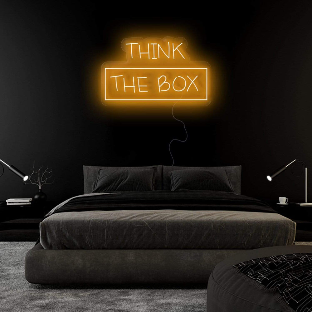 "Think The Box" Neonschild Sign - NEONEVERGLOW