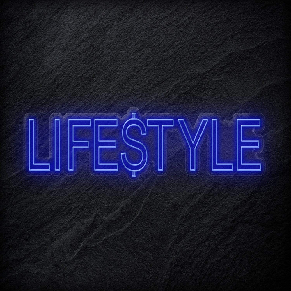 "Lifestyle" Neon Sign Schriftzug - NEONEVERGLOW