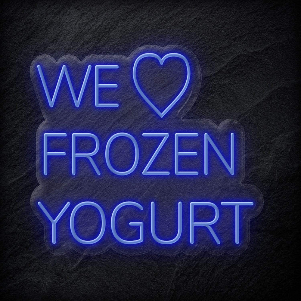 "We Love Frozen Yogurt" Neonschild Sign - NEONEVERGLOW