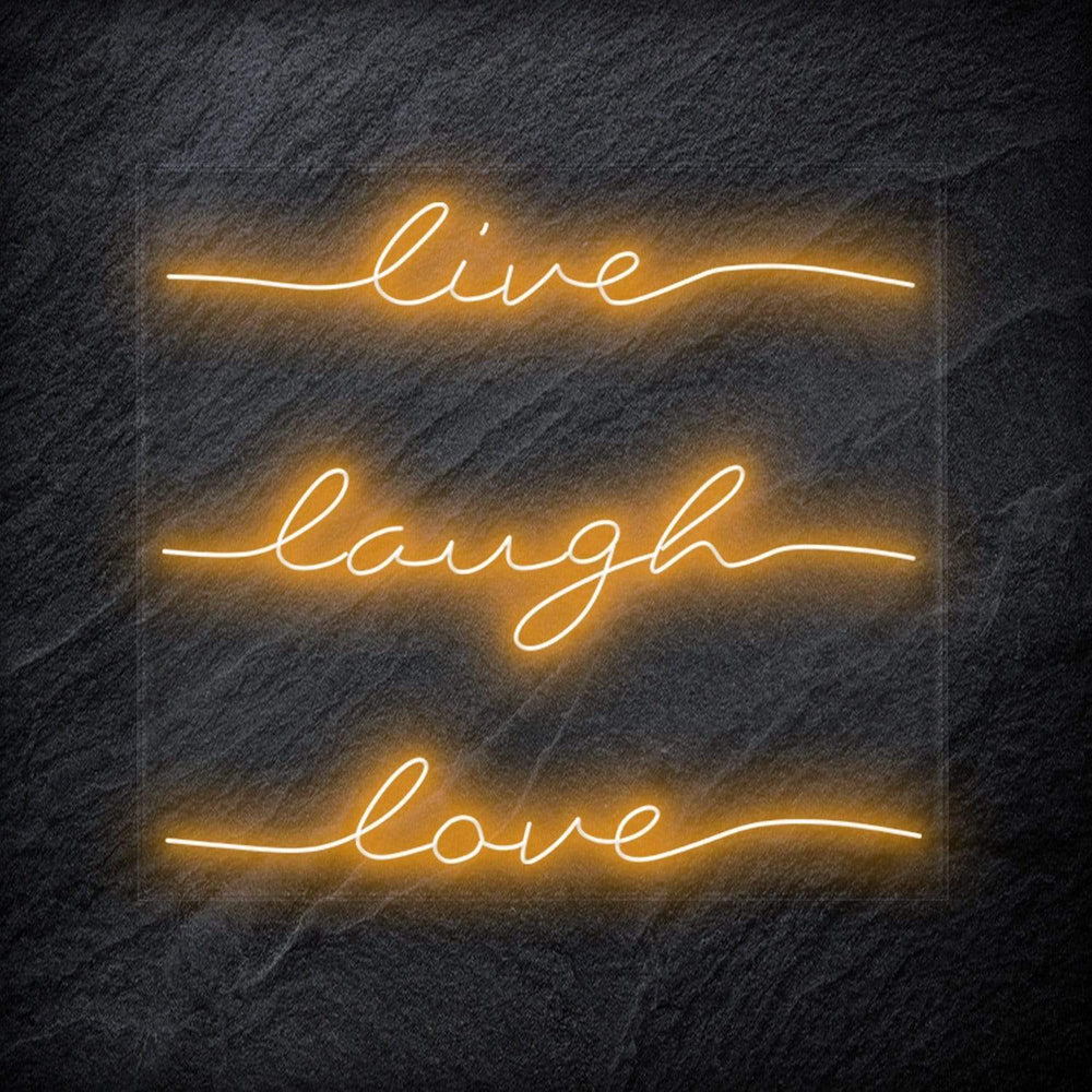 "Live Laugh Love" Neon Schriftzug - NEONEVERGLOW