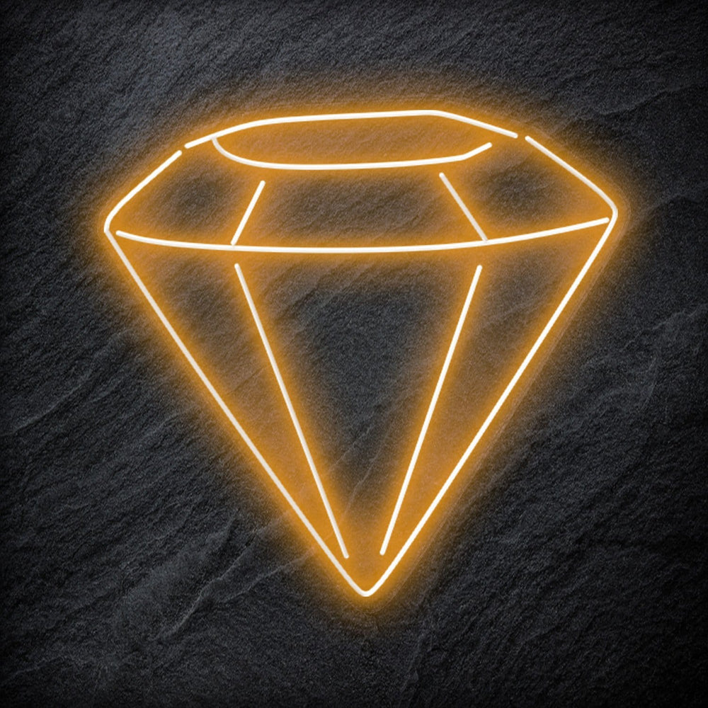 " Diamant "Neonschild Schriftzug Sign - NEONEVERGLOW