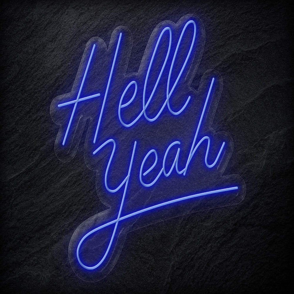 "Hell Yeah" Neon Schriftzug - NEONEVERGLOW