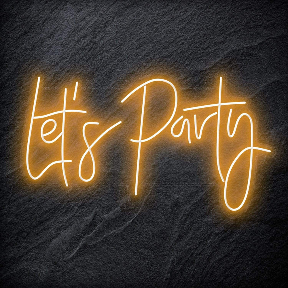 "Let´s Party " Neon Schriftzug - NEONEVERGLOW
