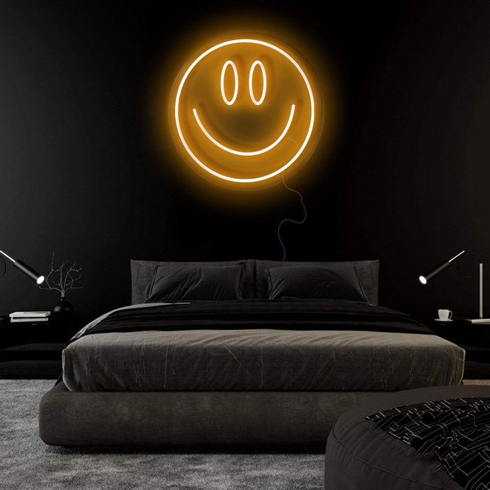 "Smile Lächeln" Neonschild Sign Schriftzug - NEONEVERGLOW