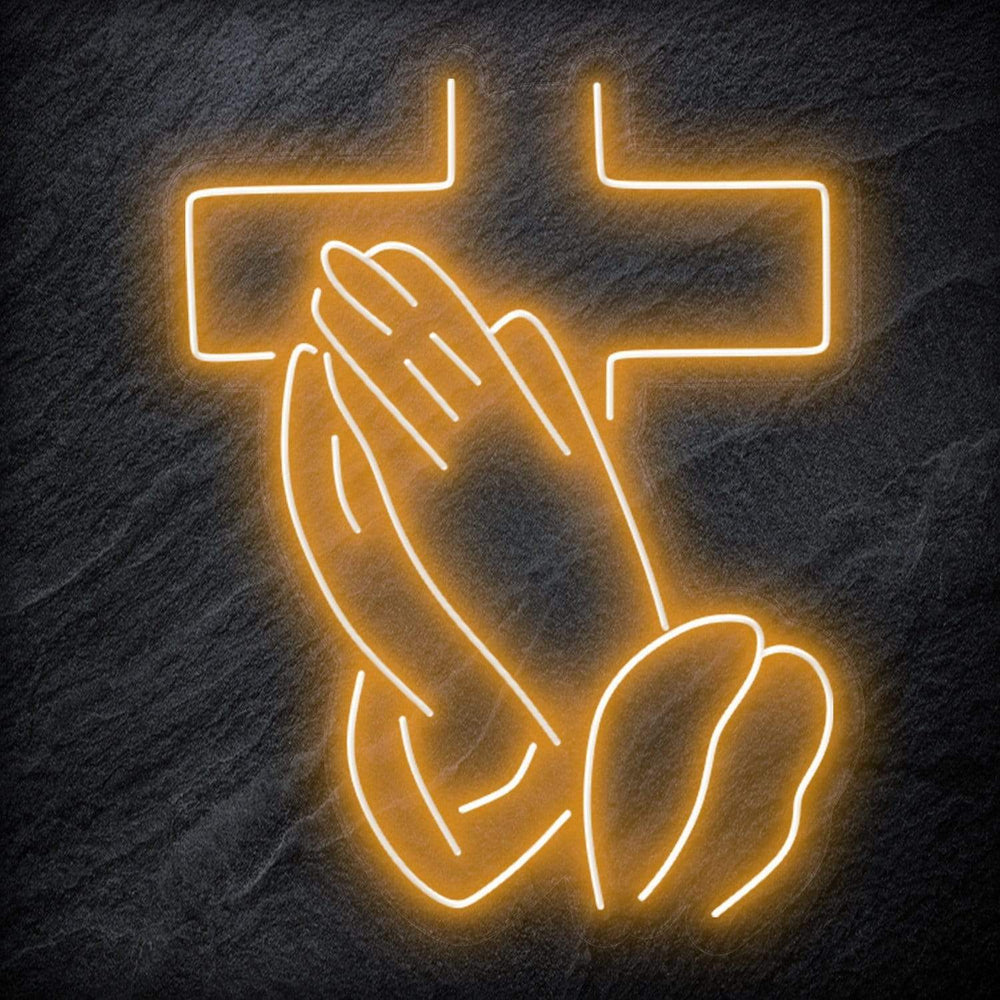 "Pray" Neonschild Sign Schriftzug - NEONEVERGLOW