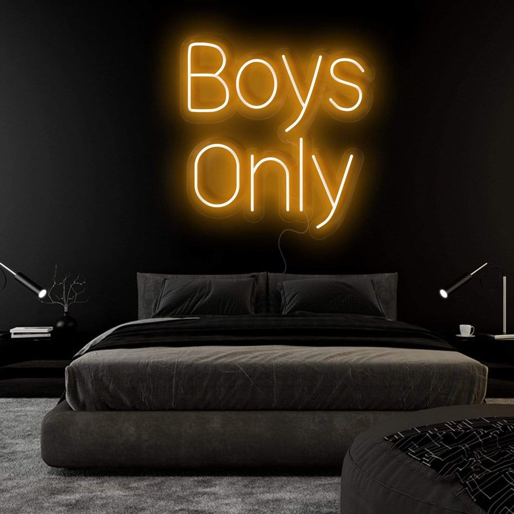 "Boys Only" Neon Sign Schriftzug - NEONEVERGLOW