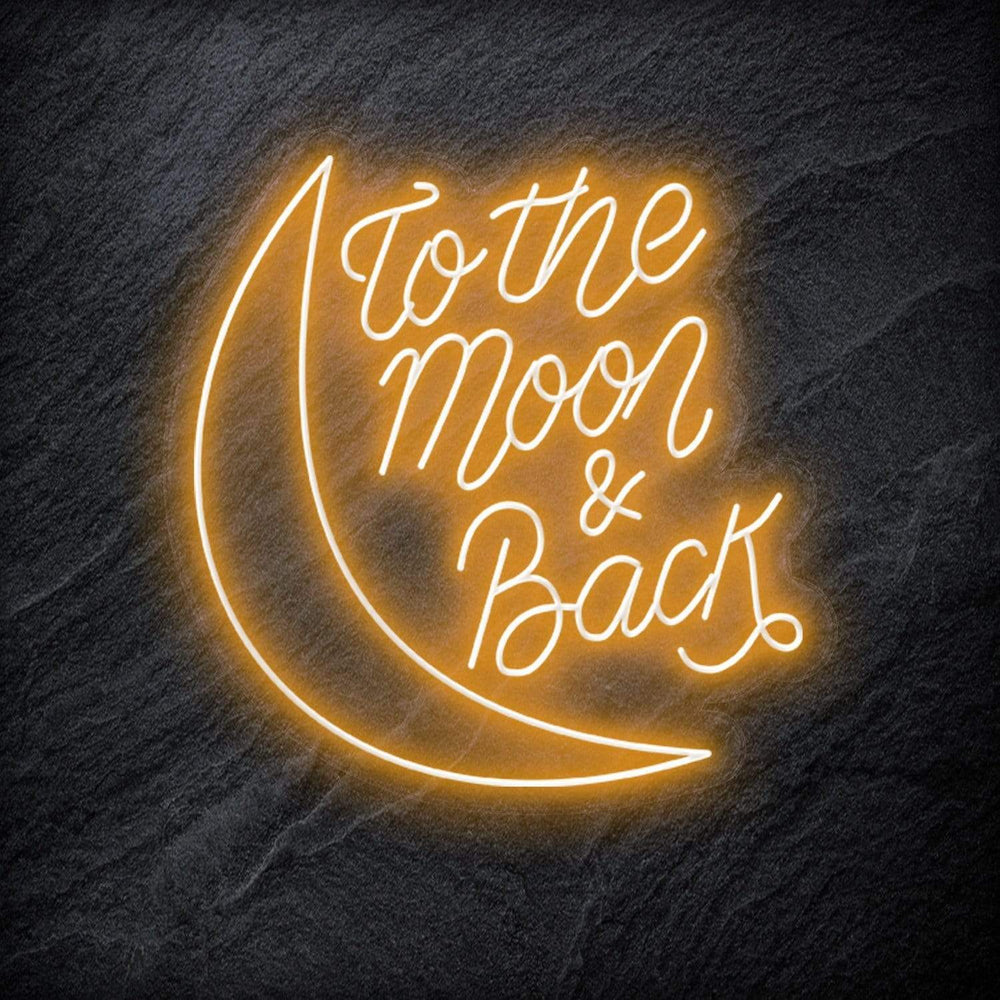 "To The Moon And Back" Neonschild - NEONEVERGLOW