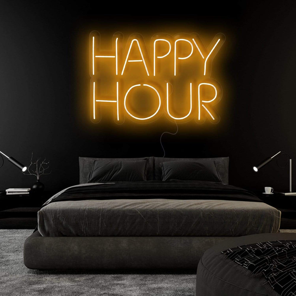 "Happy Hour" Neonschild Sign Schriftzug - NEONEVERGLOW