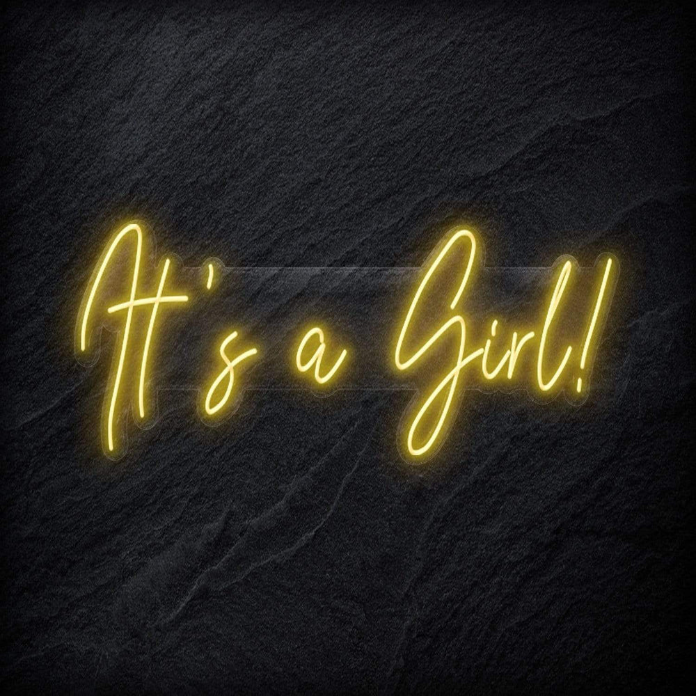 "Its a Girl" Neon Sign Schriftzug - NEONEVERGLOW