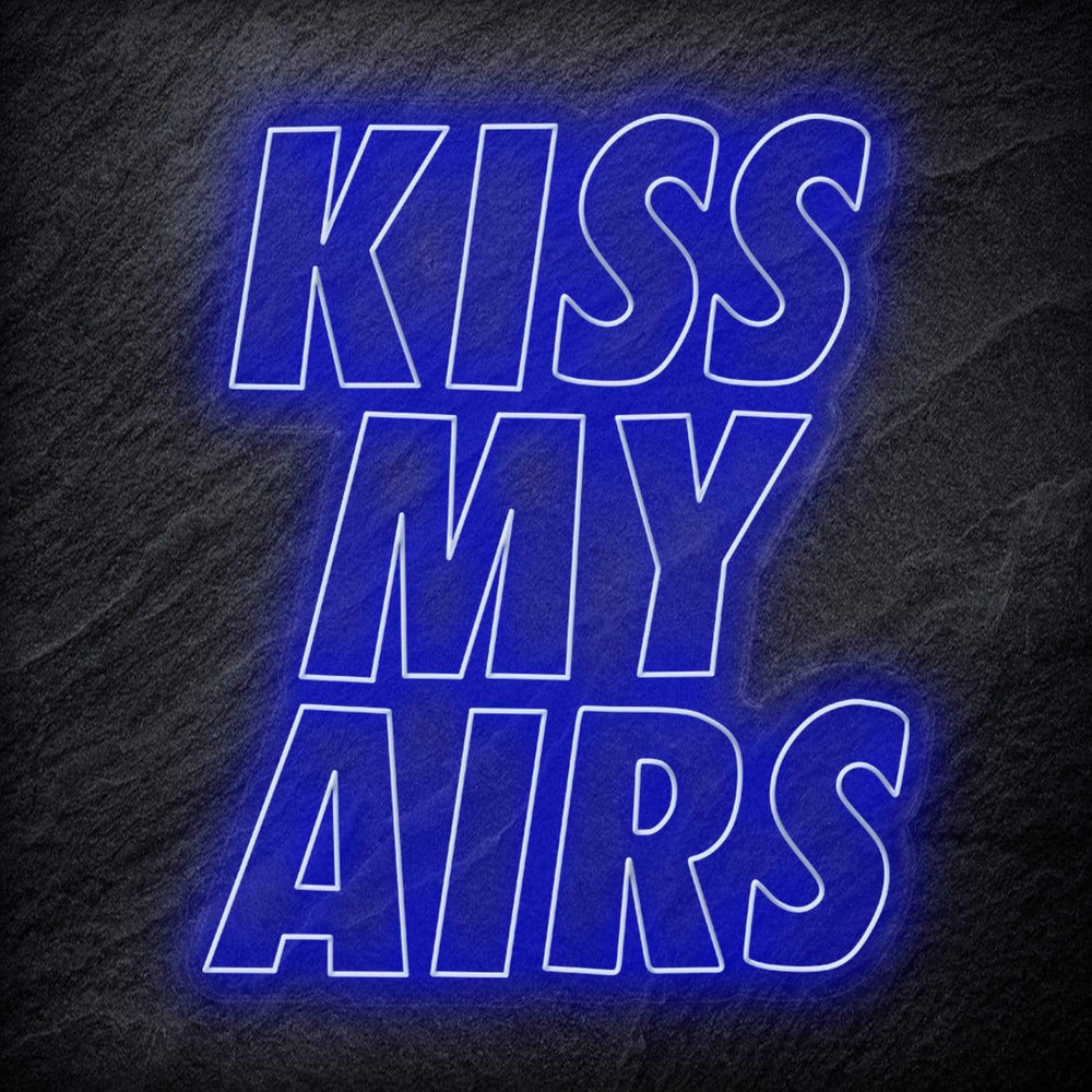 "Kiss My Air" Neon Schriftzug Sign - NEONEVERGLOW