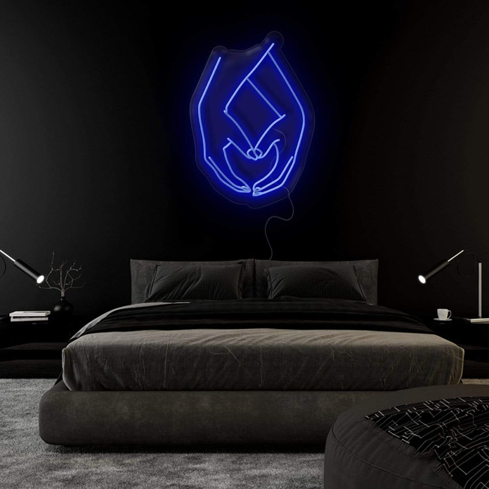 "Hände Liebe " Neonschild Sign - NEONEVERGLOW