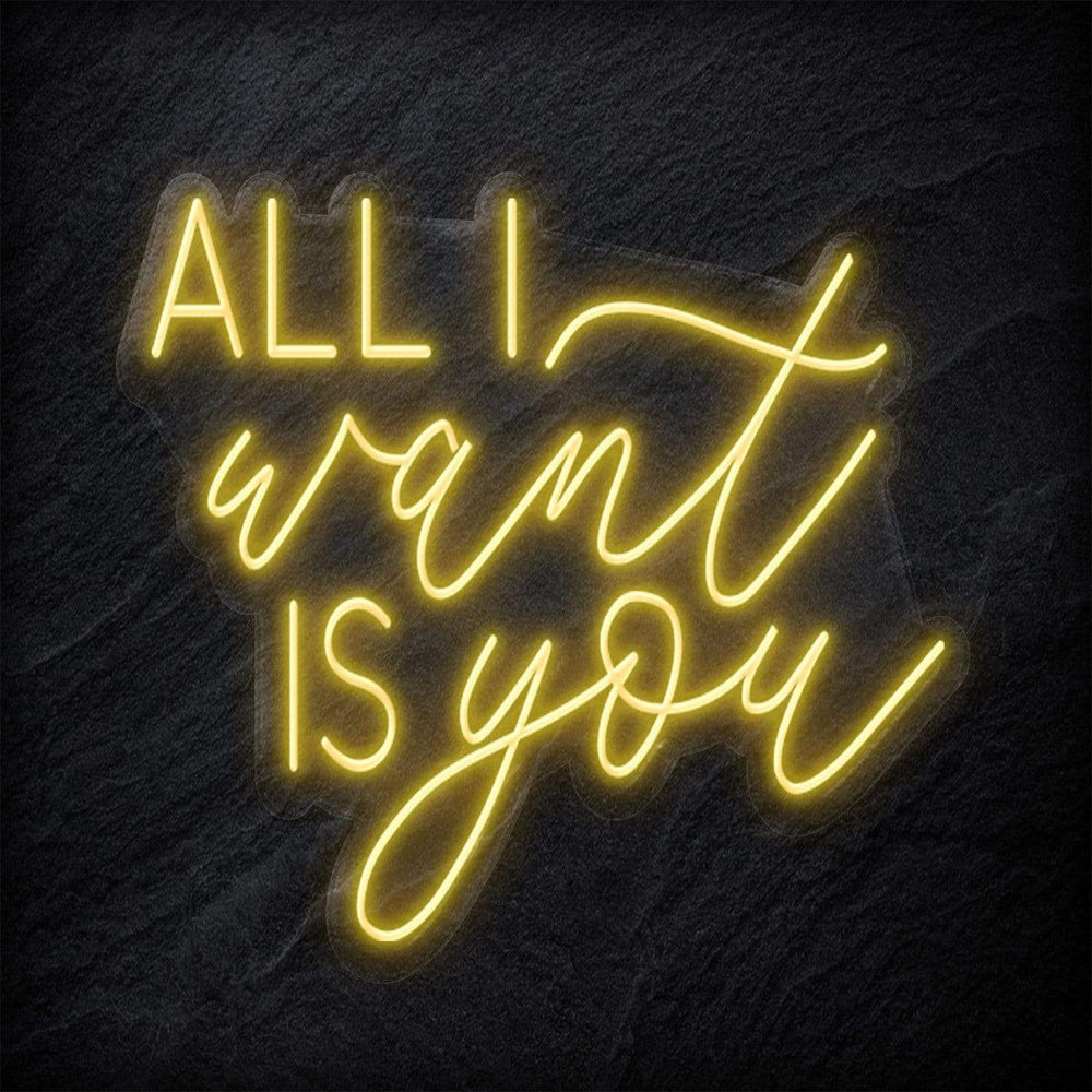 " All I Want Is You" Neonschild - NEONEVERGLOW