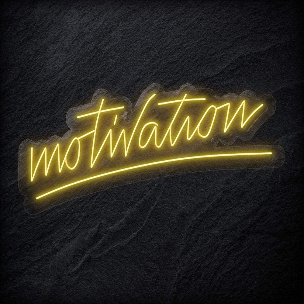 "Motivation" Neon Sign Schriftzug - NEONEVERGLOW