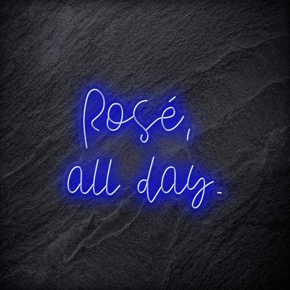" Rose All Day" Neon Schriftzug - NEONEVERGLOW