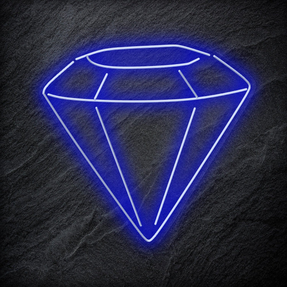 " Diamant "Neonschild Schriftzug Sign - NEONEVERGLOW
