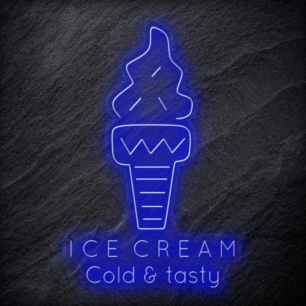 "Ice Cream Cold & tasty" Neonschild - NEONEVERGLOW