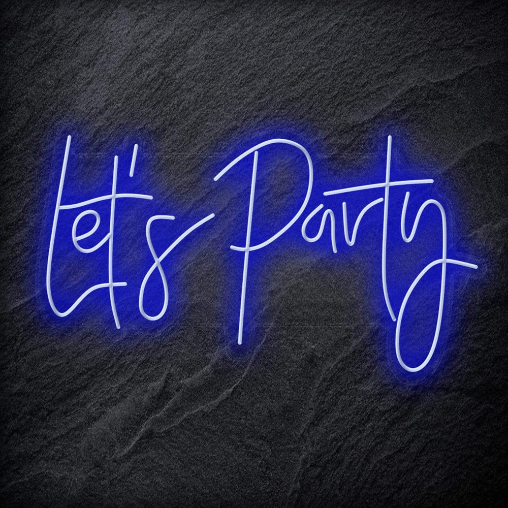 "Let´s Party " Neon Schriftzug - NEONEVERGLOW