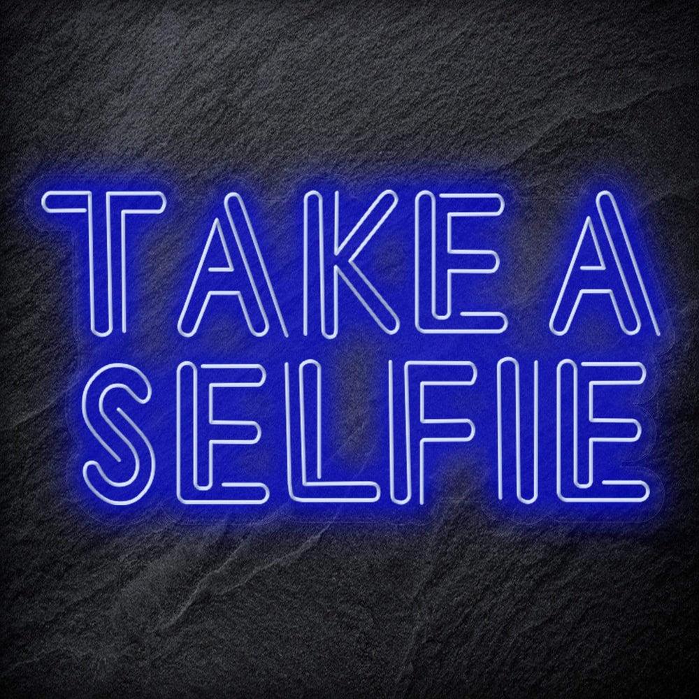 "Take A Selfie" Neon Schriftzug - NEONEVERGLOW
