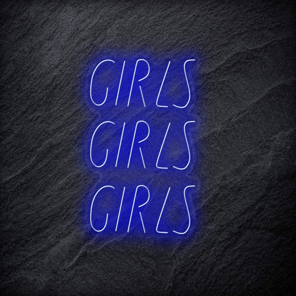 "GirlsGirlsGirls" Neonschild - NEONEVERGLOW