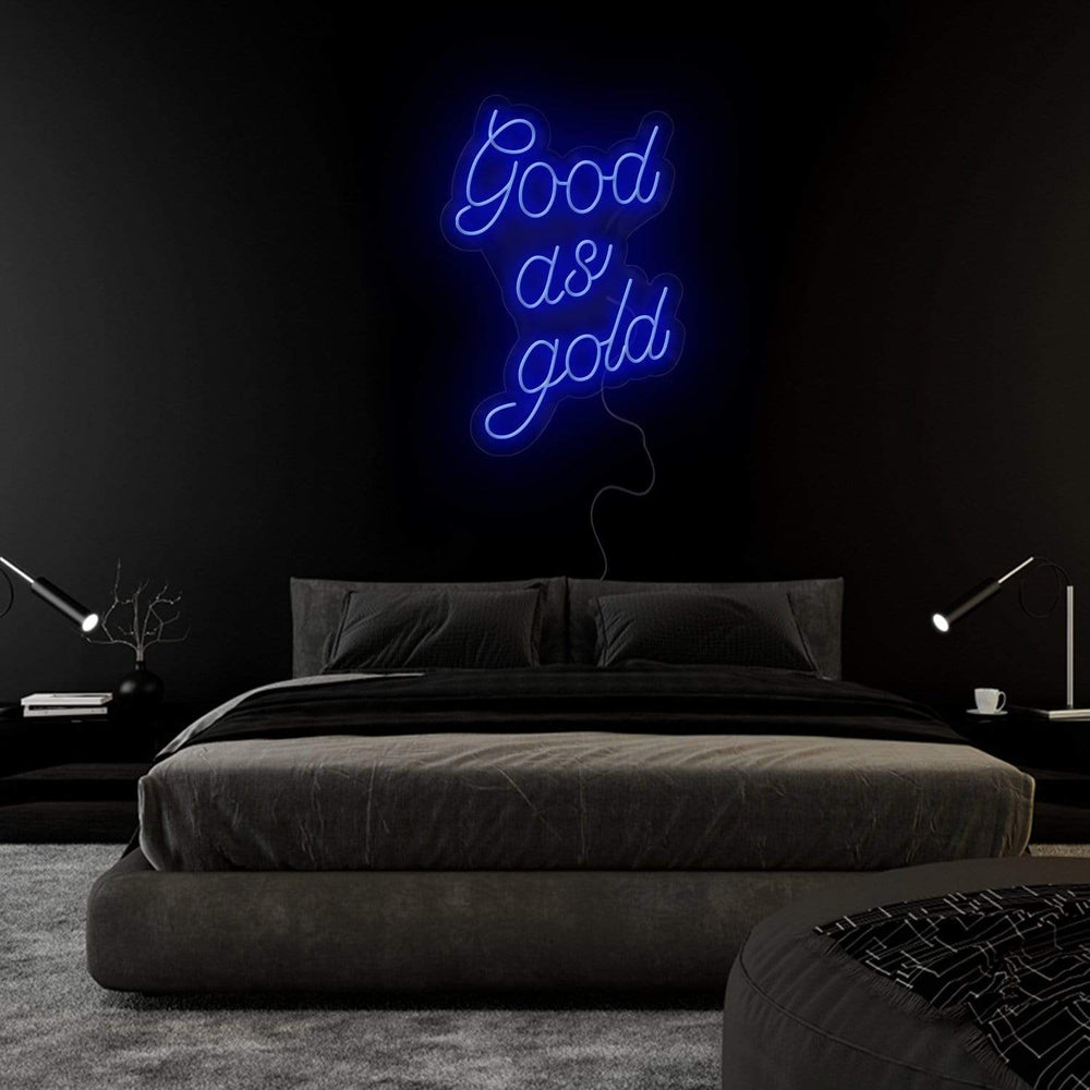 "Good as Gold" Neon Sign Schriftzug - NEONEVERGLOW