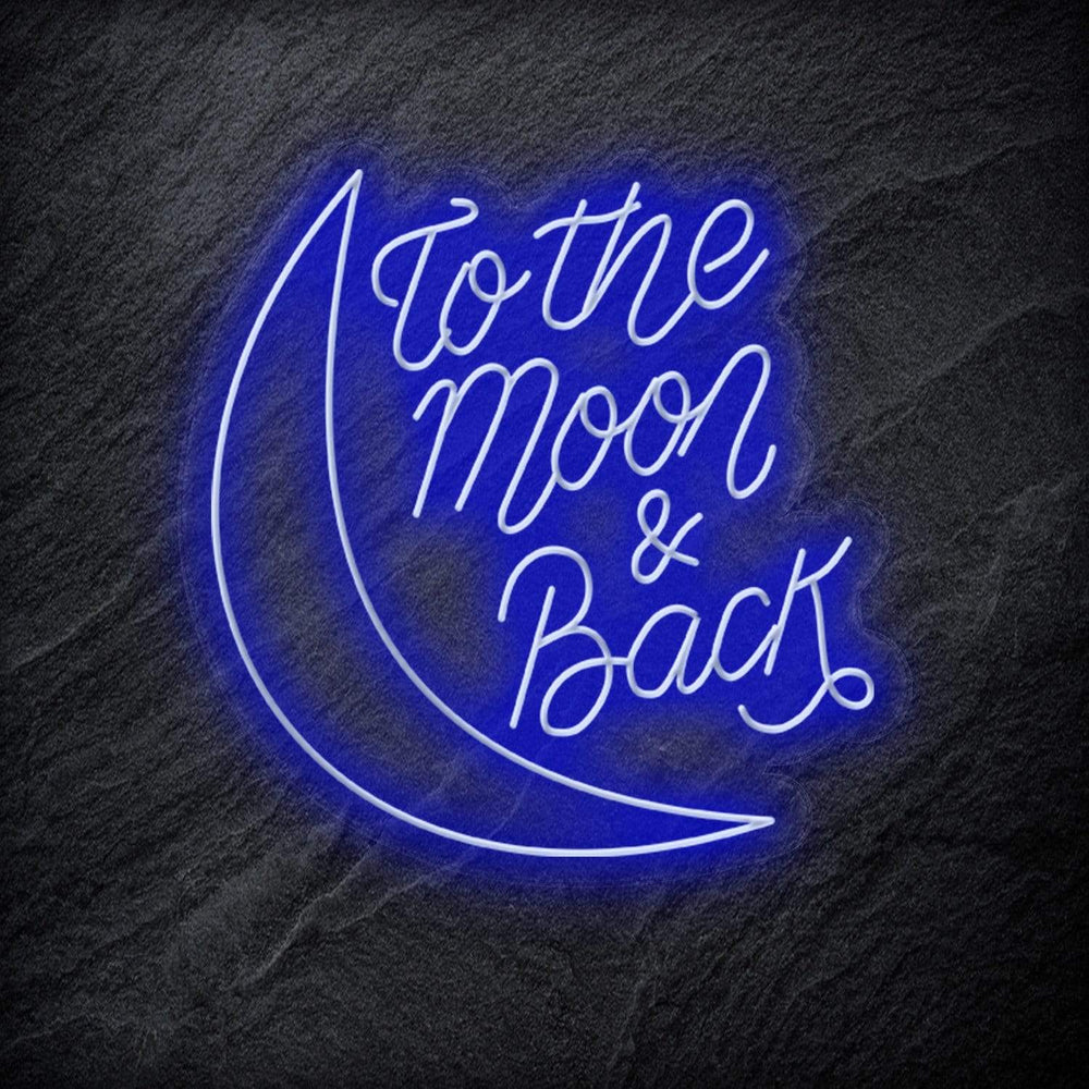 "To The Moon And Back" Neonschild - NEONEVERGLOW