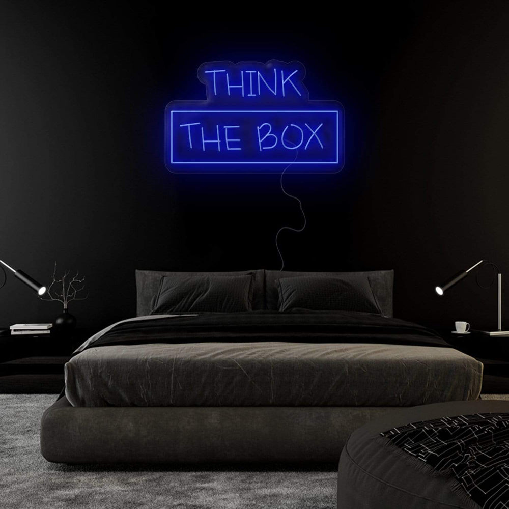 "Think The Box" Neonschild Sign - NEONEVERGLOW
