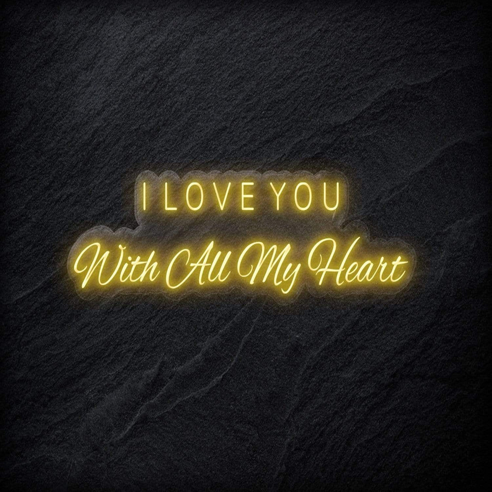 " I Love You " Neon Schriftzug - NEONEVERGLOW