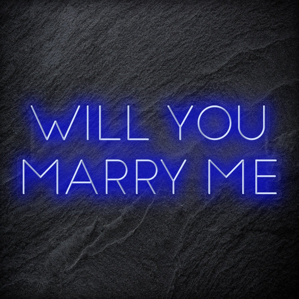 "Will You Marry Me" Neon Sign Schriftzug - NEONEVERGLOW