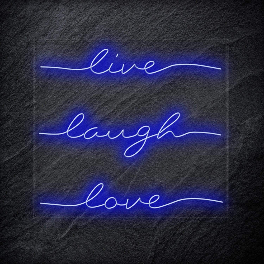 "Live Laugh Love" Neon Schriftzug - NEONEVERGLOW