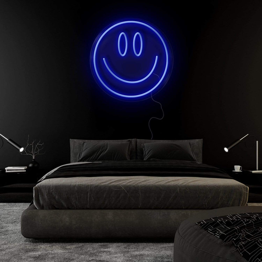 "Smile Lächeln" Neonschild Sign Schriftzug - NEONEVERGLOW