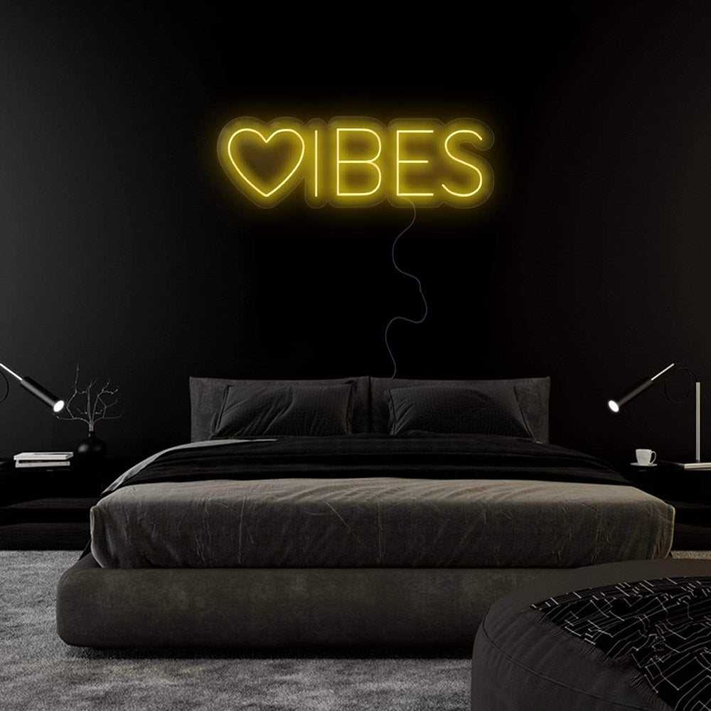 "Herz Vibes" Neonschild Sign - NEONEVERGLOW