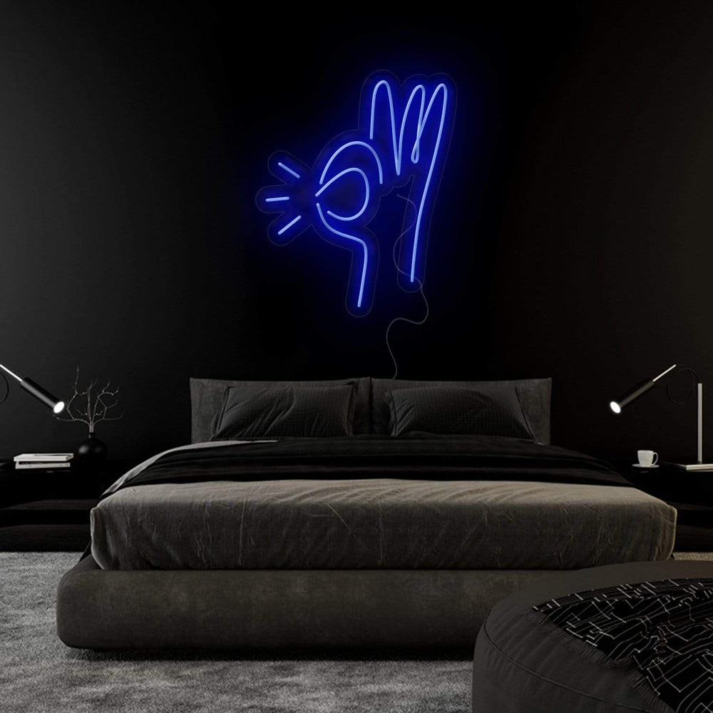 " Hand " Neonschild Sign Schriftzug - NEONEVERGLOW