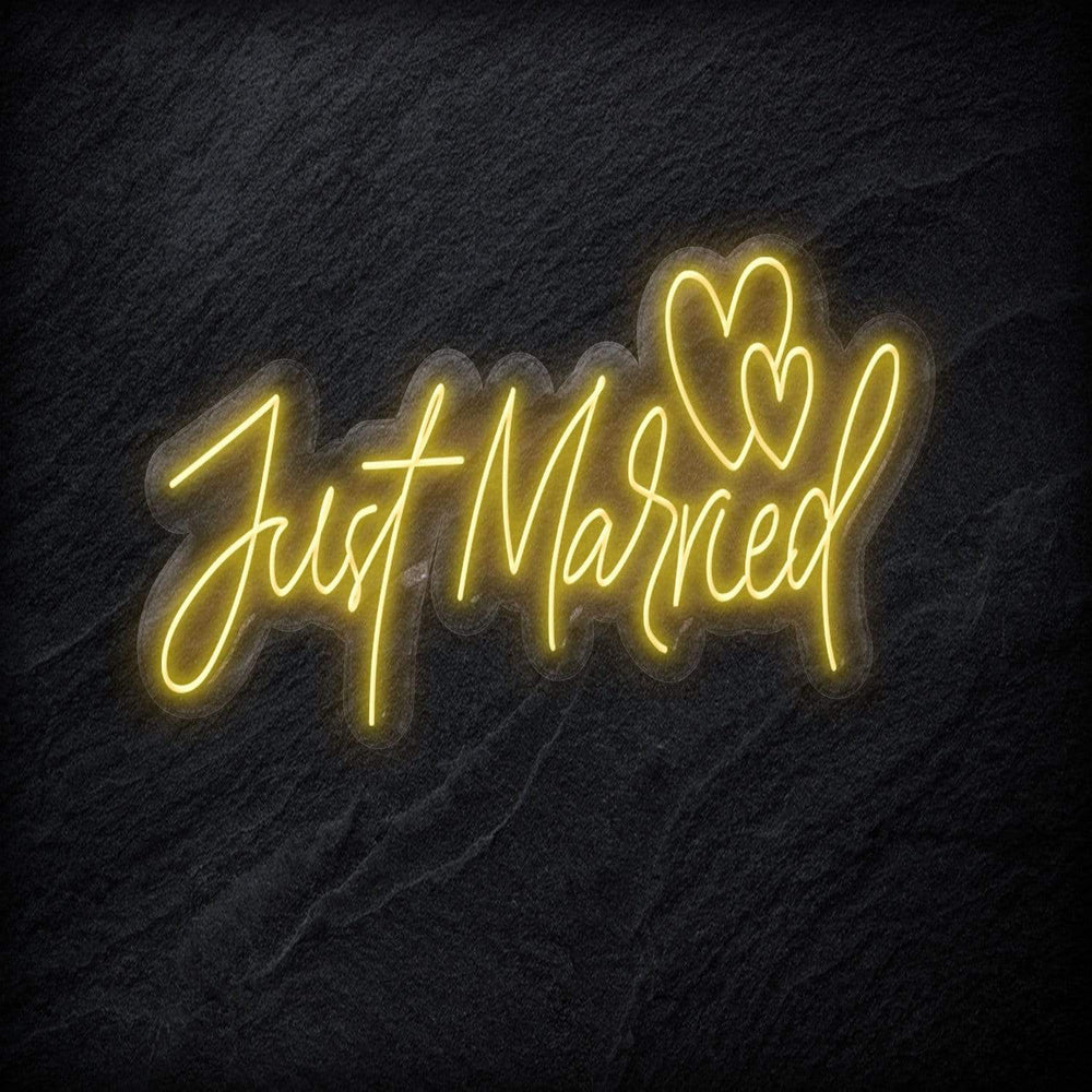 "Just Married" Neonschild - NEONEVERGLOW