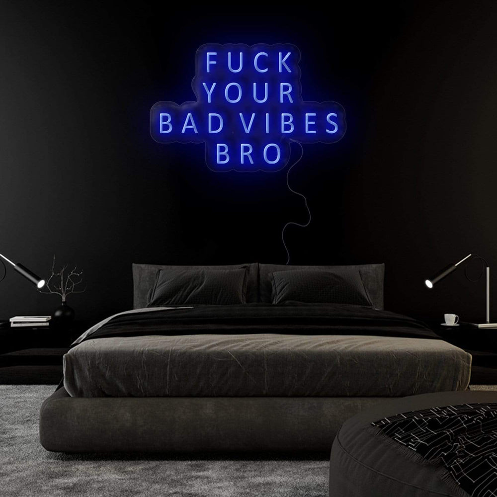 "Vibes Bro" Neon Sign Schriftzug - NEONEVERGLOW