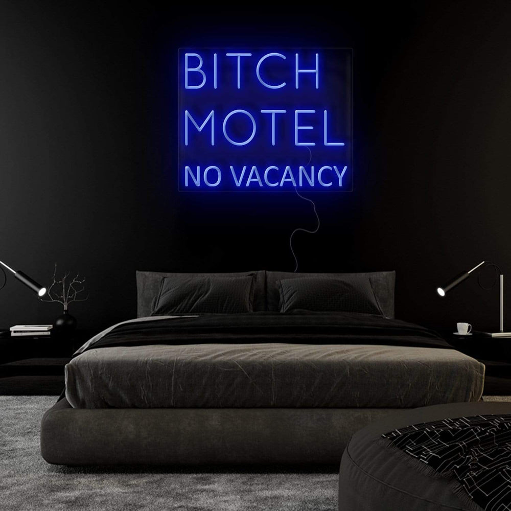 "Bitch Motel No Vacancy" Neonschild Sign Schriftzug - NEONEVERGLOW