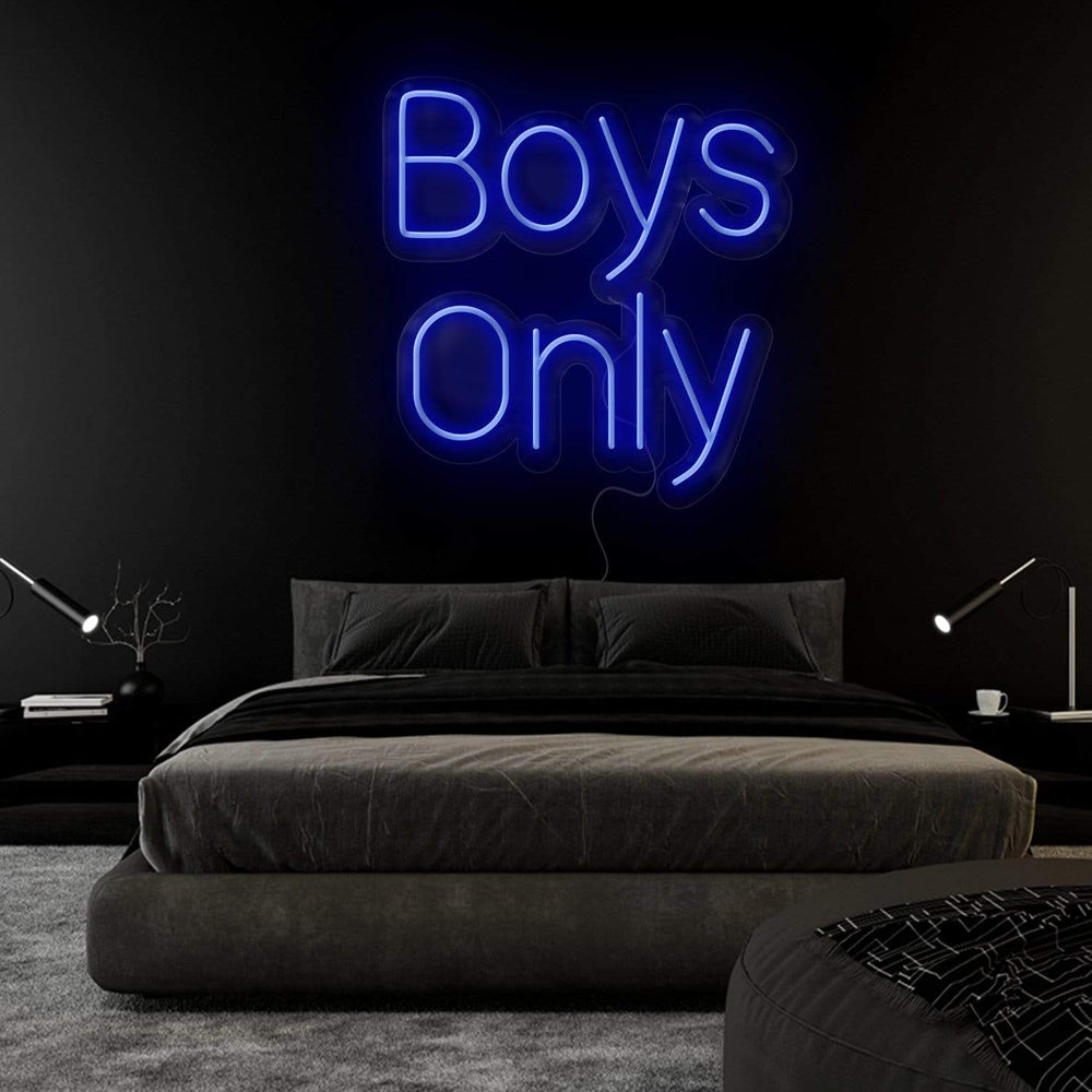 "Boys Only" Neon Sign Schriftzug - NEONEVERGLOW