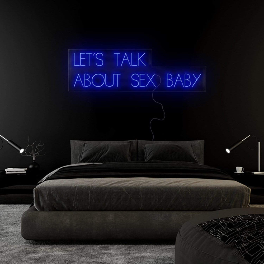 "Let´s Talk" Neon Sign Schriftzug - NEONEVERGLOW
