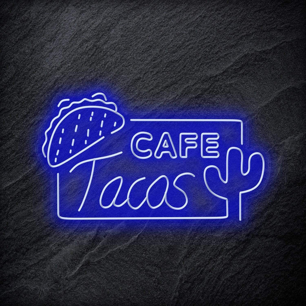 "Cafe Tacos" Neonschild - NEONEVERGLOW