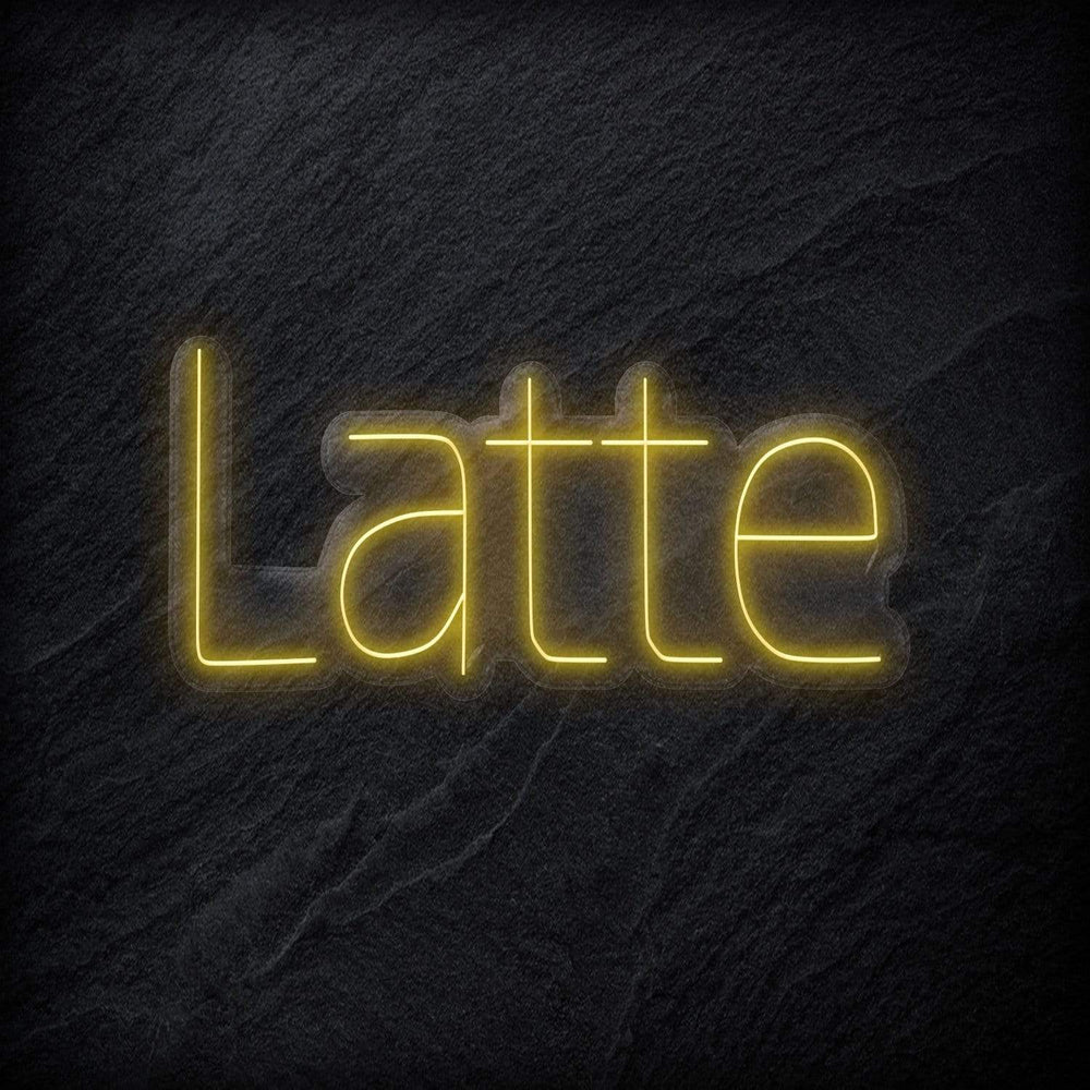 "Latte Coffee" Neon Schriftzug - NEONEVERGLOW