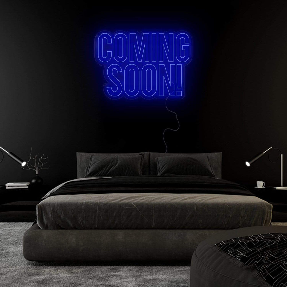 "Coming Soon" Neon Sign Schriftzug - NEONEVERGLOW