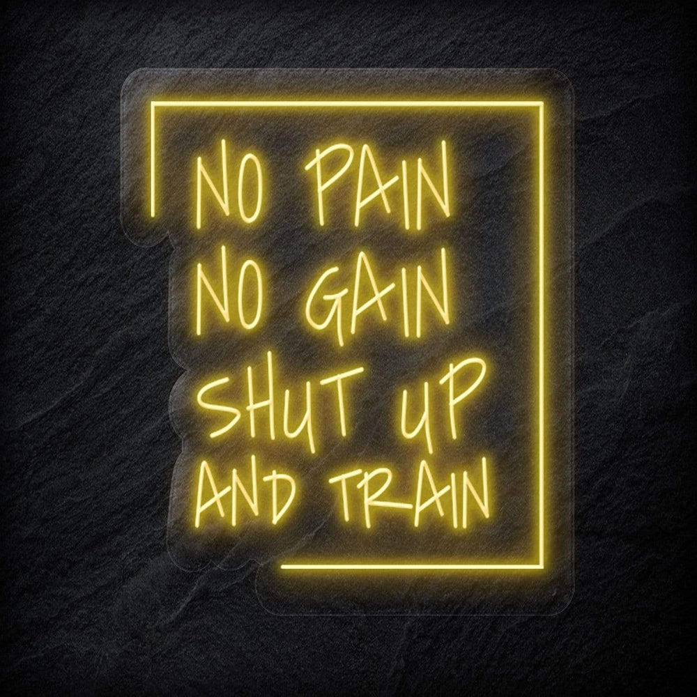 "No Pain No Gain " Neonschild Sign - NEONEVERGLOW