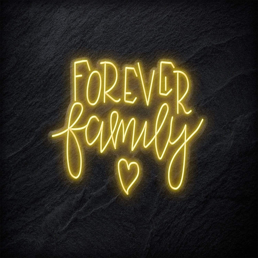 "Forever Family" Neonschild - NEONEVERGLOW