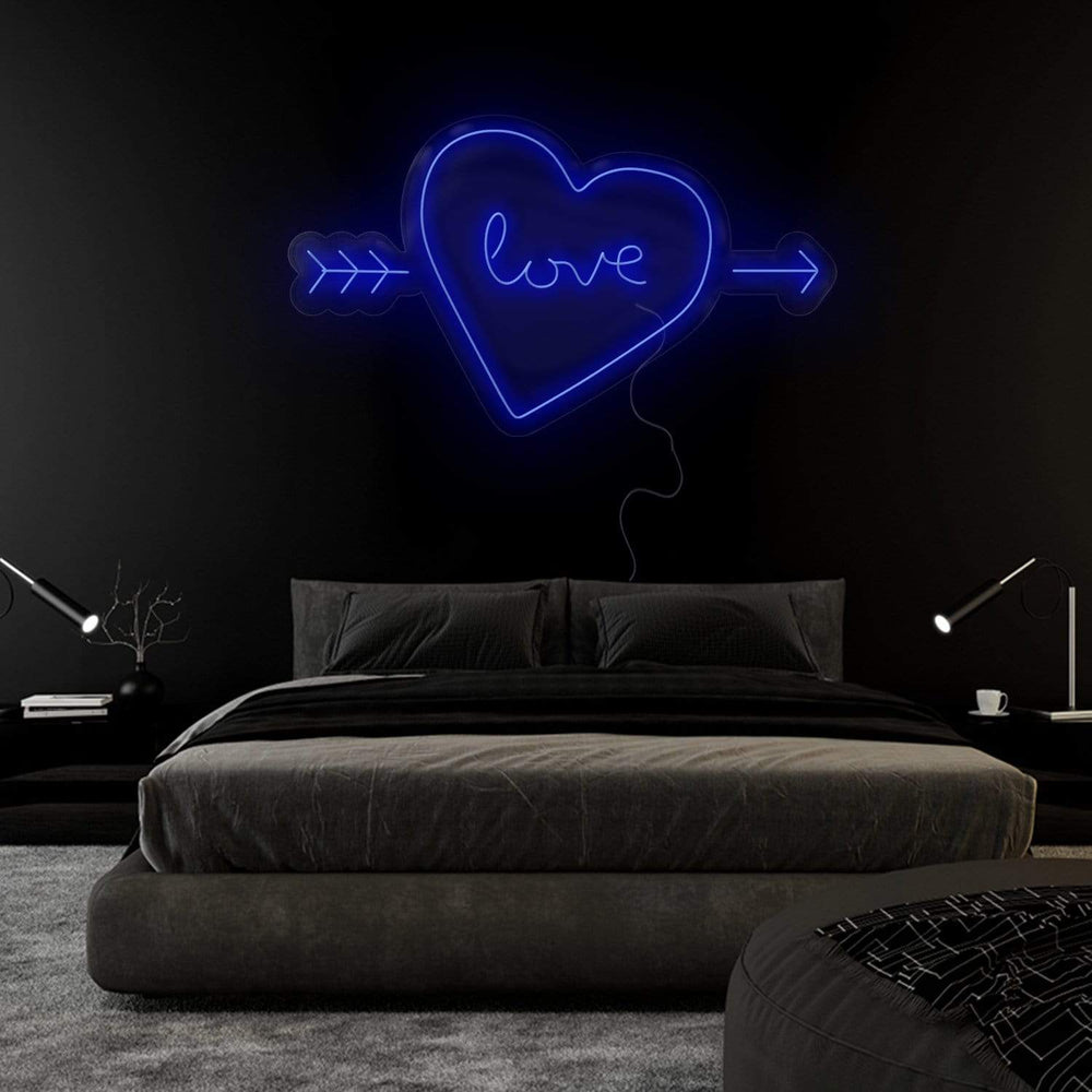"Herz Heart Love" Neonschild Sign Schriftzug - NEONEVERGLOW