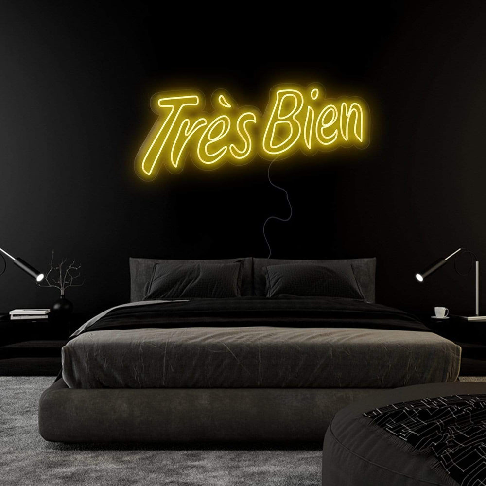 "Tres Bien" Neonschild Sign Schriftzug - NEONEVERGLOW