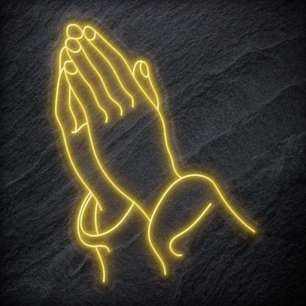 " Glaube Hoffnung Beten " Neonschild Sign - NEONEVERGLOW
