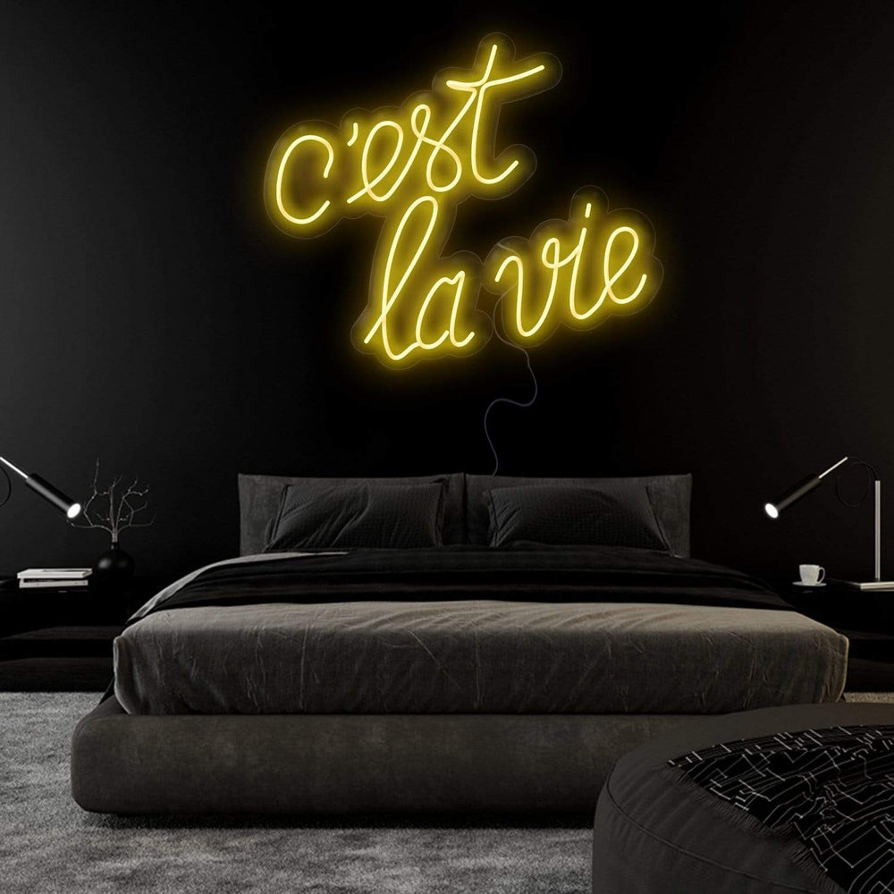" C´est La Vie" Neonschild Sign Schriftzug - NEONEVERGLOW