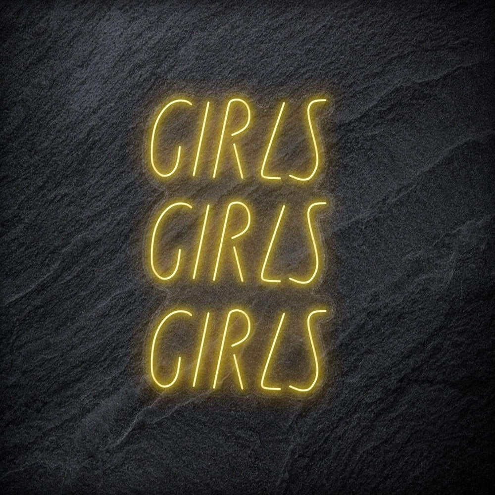 "GirlsGirlsGirls" Neonschild - NEONEVERGLOW