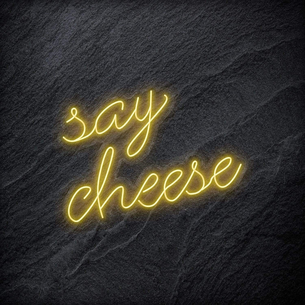"Say Cheese" Neon Schriftzug - NEONEVERGLOW